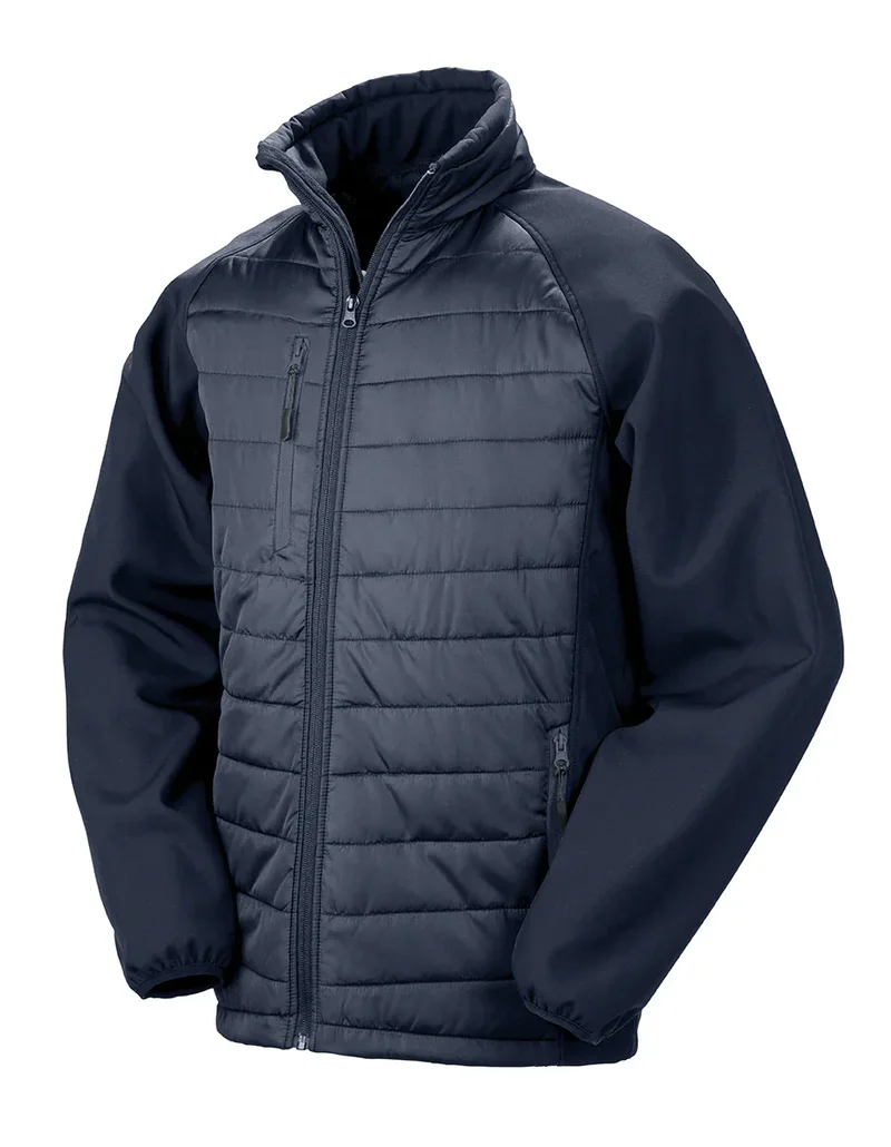 R237X - Veste softshell rembourrée black compass recyclée