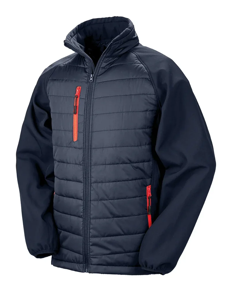 R237X - Veste softshell rembourrée black compass recyclée