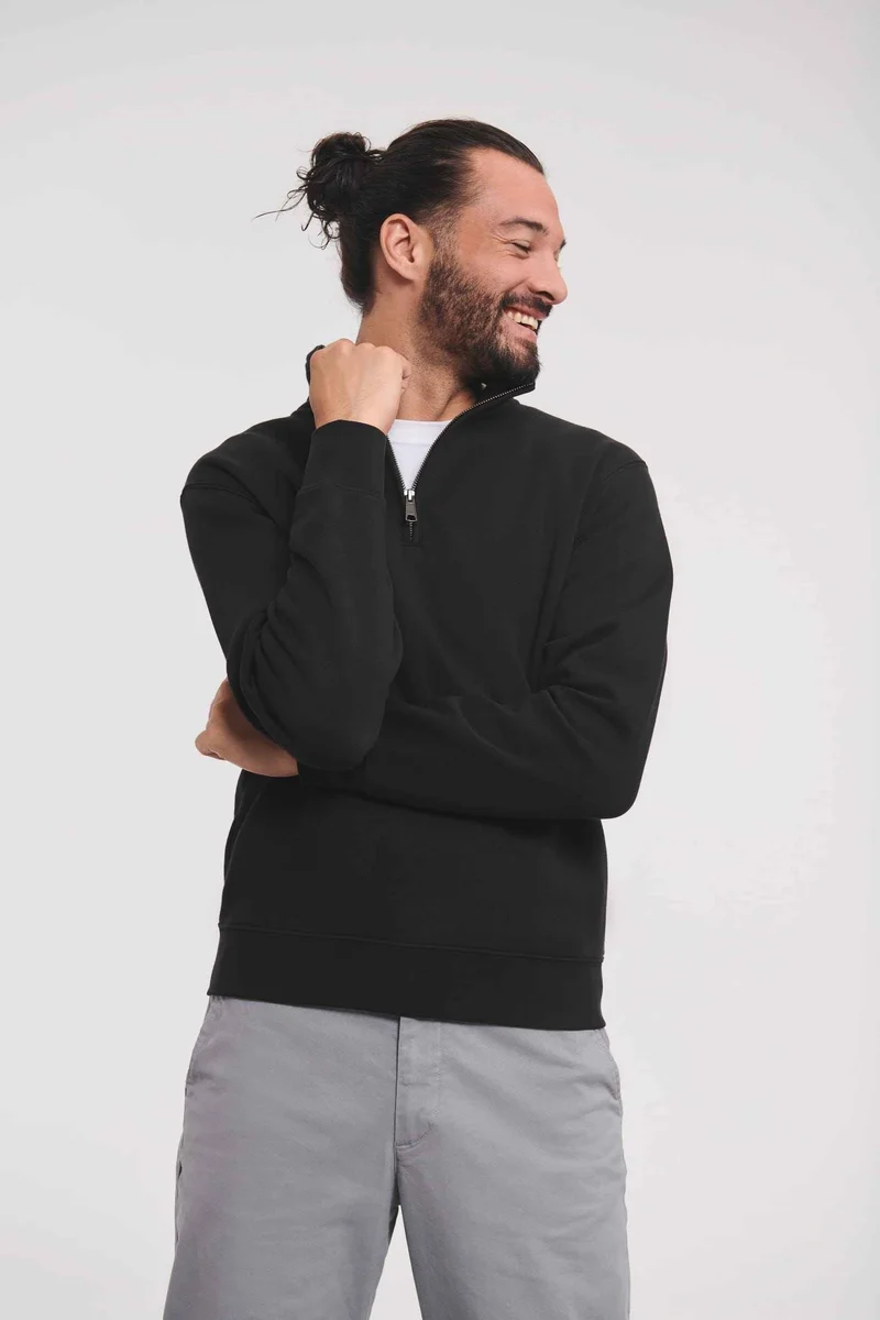 RU270M - Sweat Col Zippé Authentic
