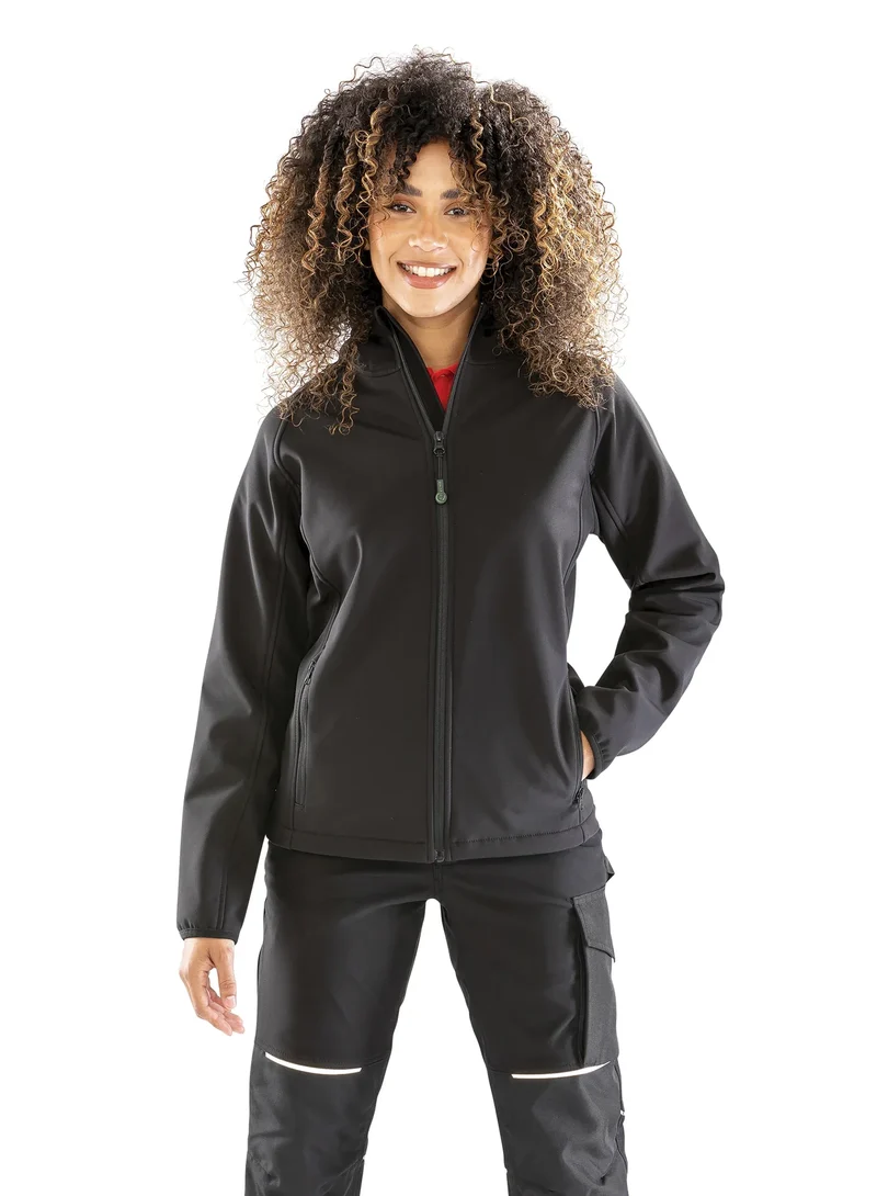R911F - Veste softshell recyclée 3 couches à capuche femme