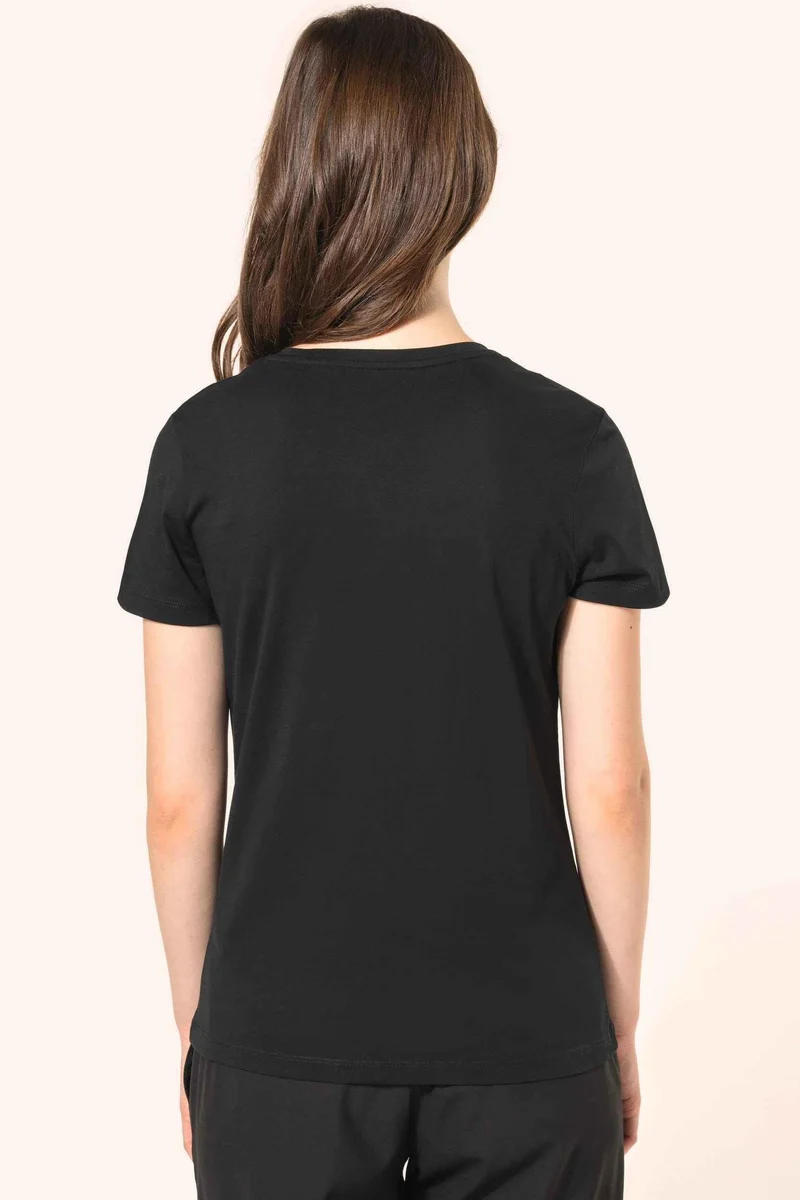 PK305 - T-shirt Supima® col V manches courtes femme