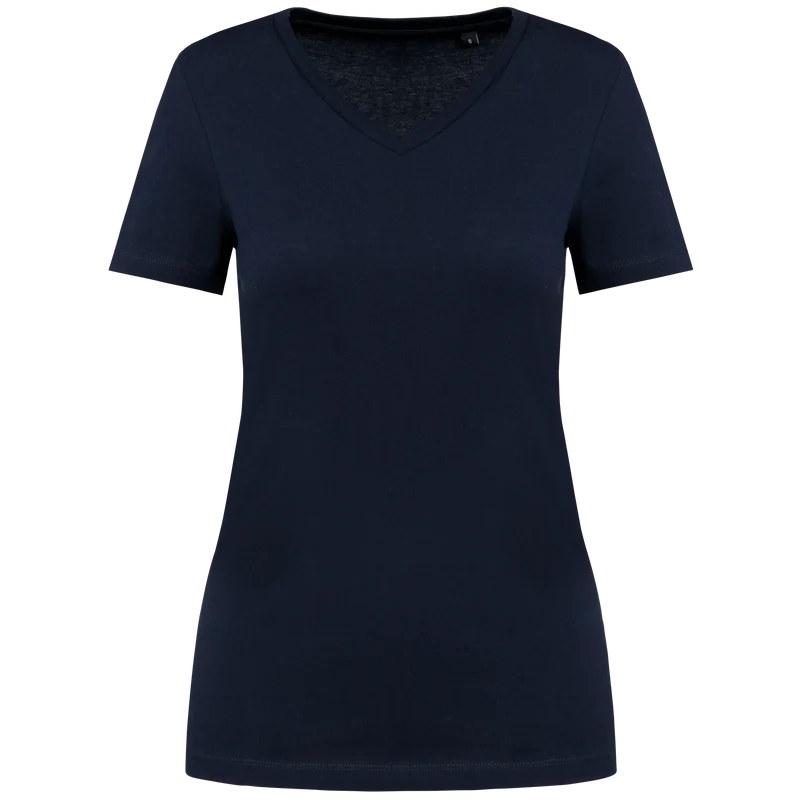 PK305 - T-shirt Supima® col V manches courtes femme