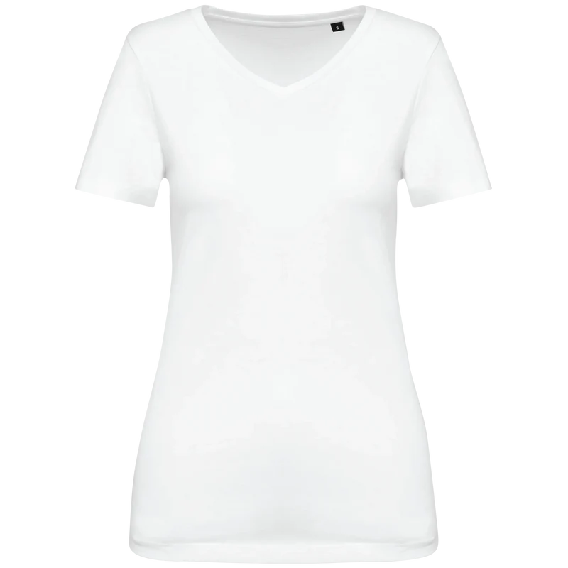 PK305 - T-shirt Supima® col V manches courtes femme