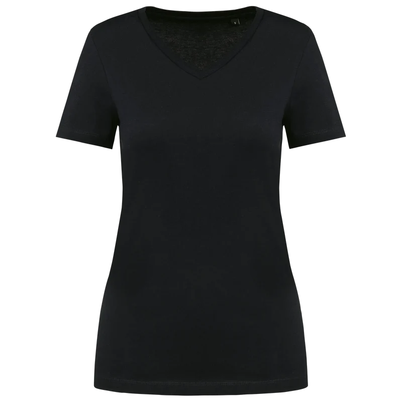 PK305 - T-shirt Supima® col V manches courtes femme