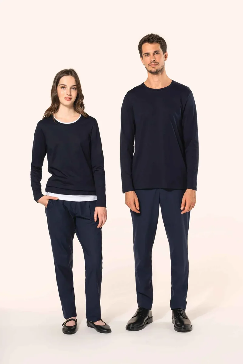 PK303 - T-shirt Supima® col rond manches longues femme