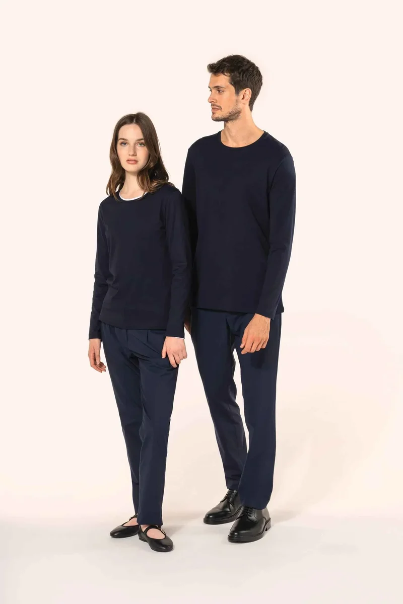PK303 - T-shirt Supima® col rond manches longues femme