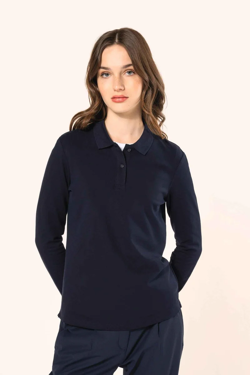 PK203 - Polo Supima® manches longues femme