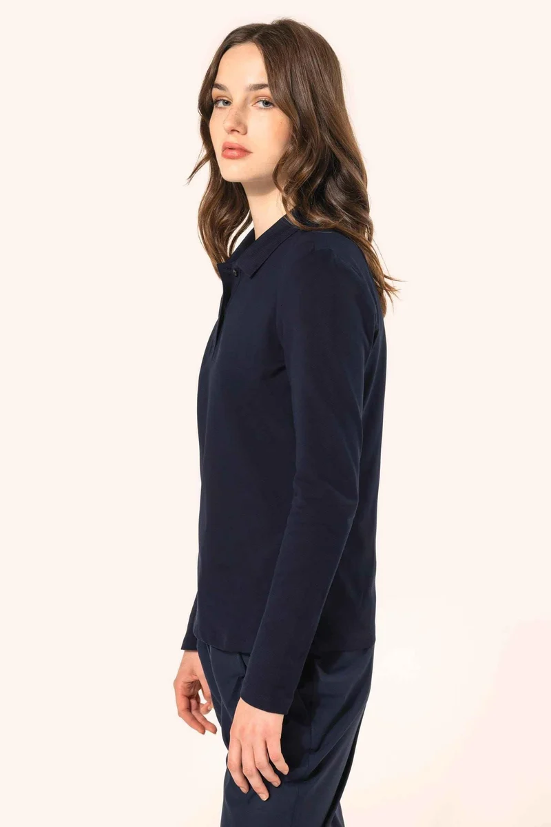 PK203 - Polo Supima® manches longues femme