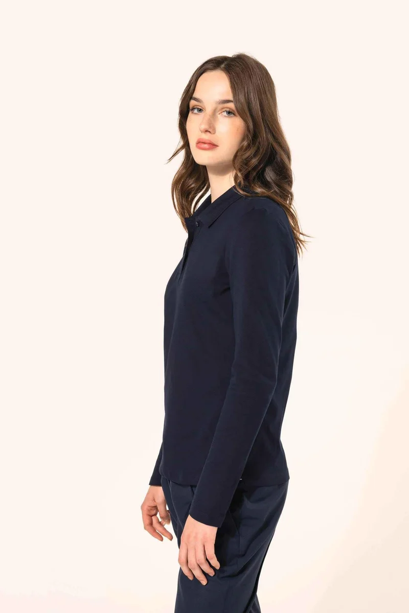 PK203 - Polo Supima® manches longues femme