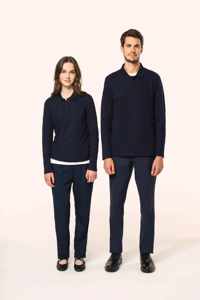 PK203 - Polo Supima® manches longues femme