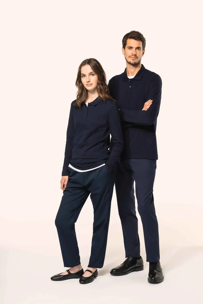 PK203 - Polo Supima® manches longues femme