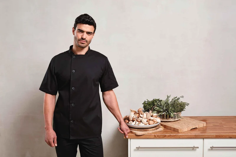 PR900 - Veste chef cuisinier manches courtes "Essential"