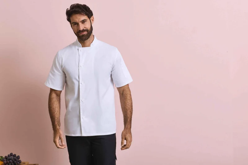 PR900 - Veste chef cuisinier manches courtes "Essential"
