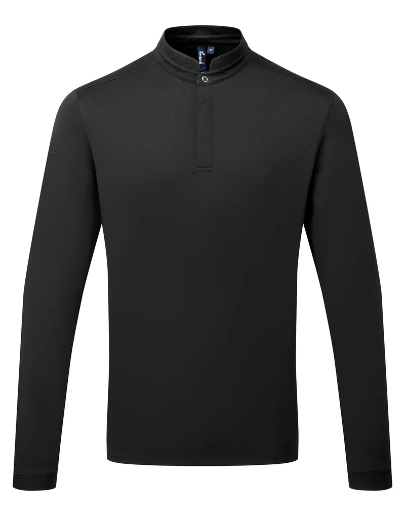 PR647 - Polo de cuisinier Coolchecker Essential à manches longues