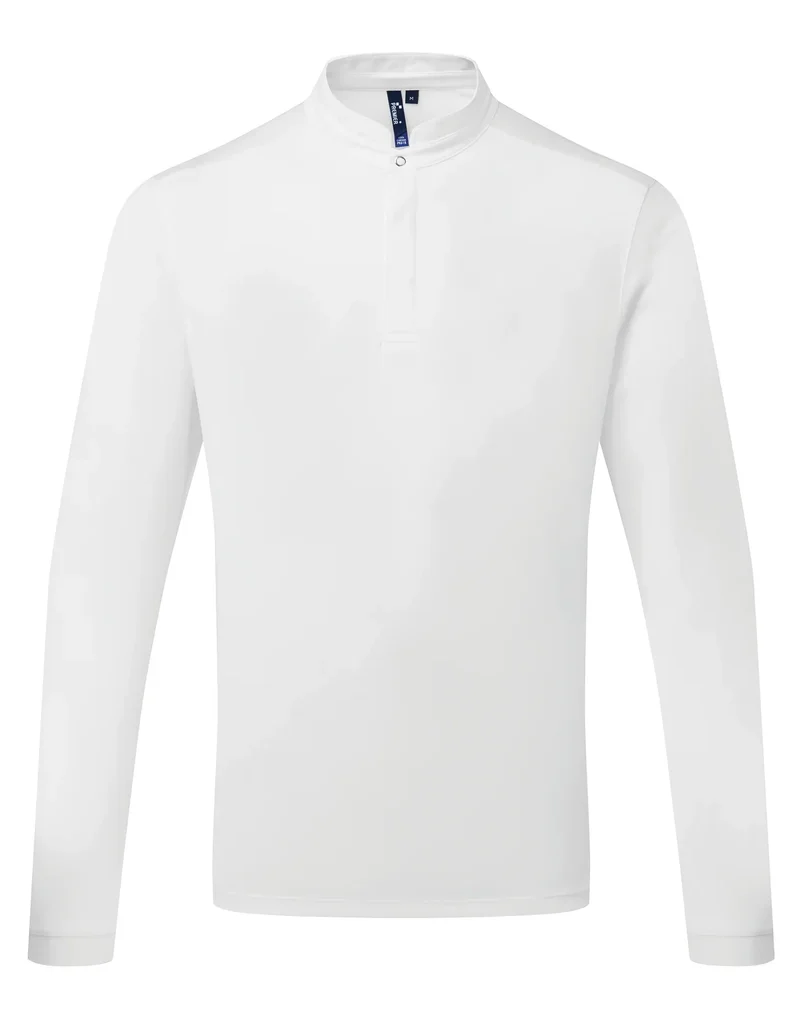 PR647 - Polo de cuisinier Coolchecker Essential à manches longues