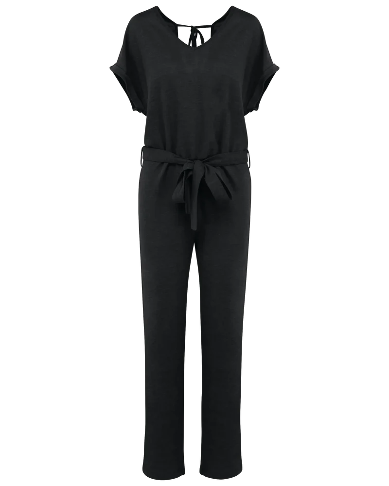 SP5004 - Combinaison en maille manches courtes en lin femme