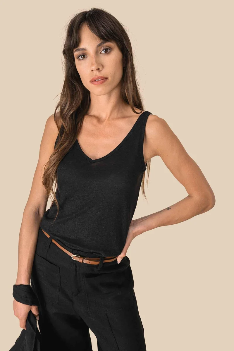 SP343 - Débardeur en lin femme