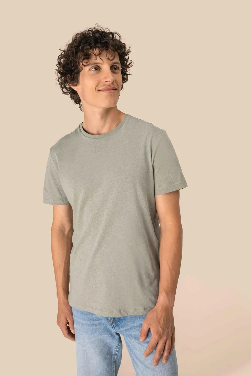 SP325 - T-shirt écoresponsable en coton bio et lin unisexe