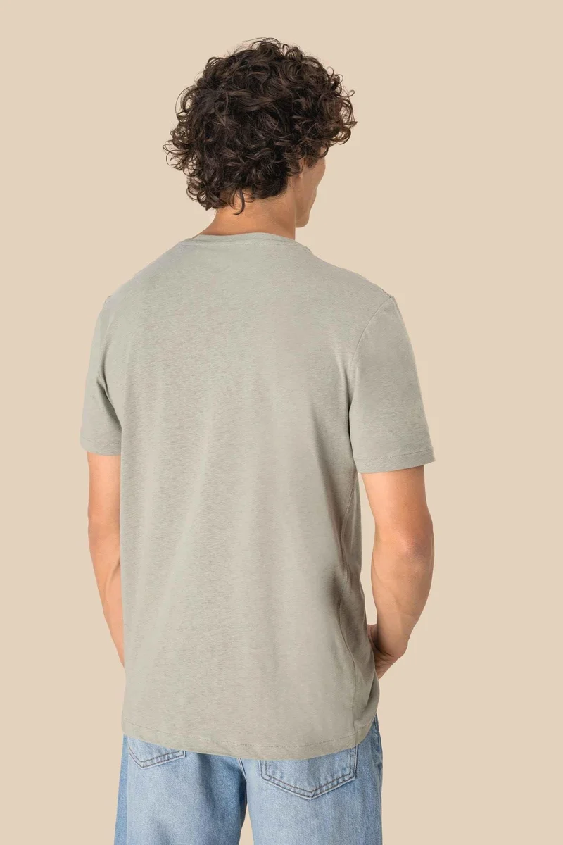 SP325 - T-shirt écoresponsable en coton bio et lin unisexe