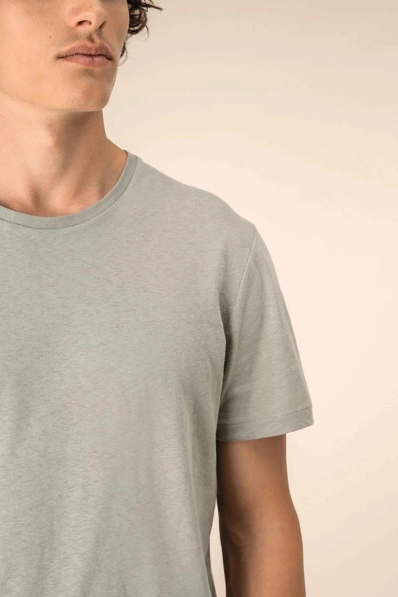 SP325 - T-shirt écoresponsable en coton bio et lin unisexe