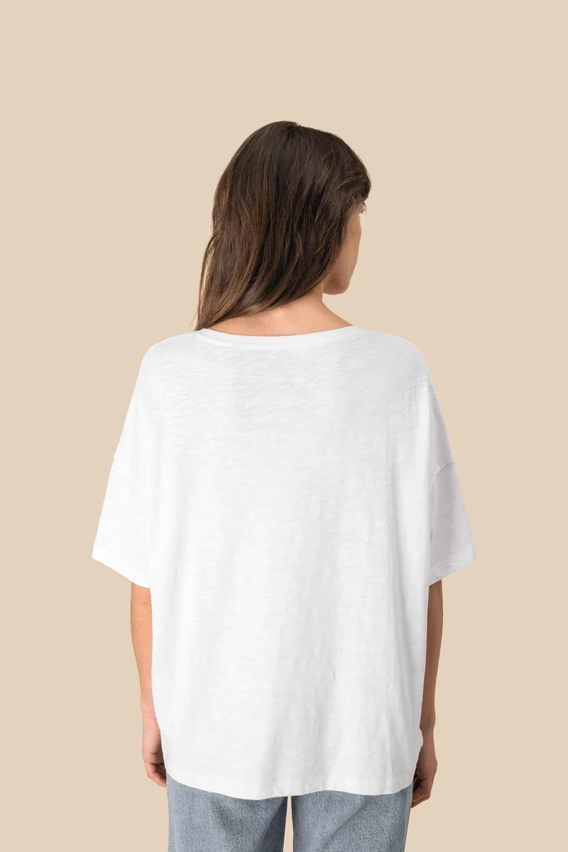SP304 - T-shirt écoresponsable slub oversize femme