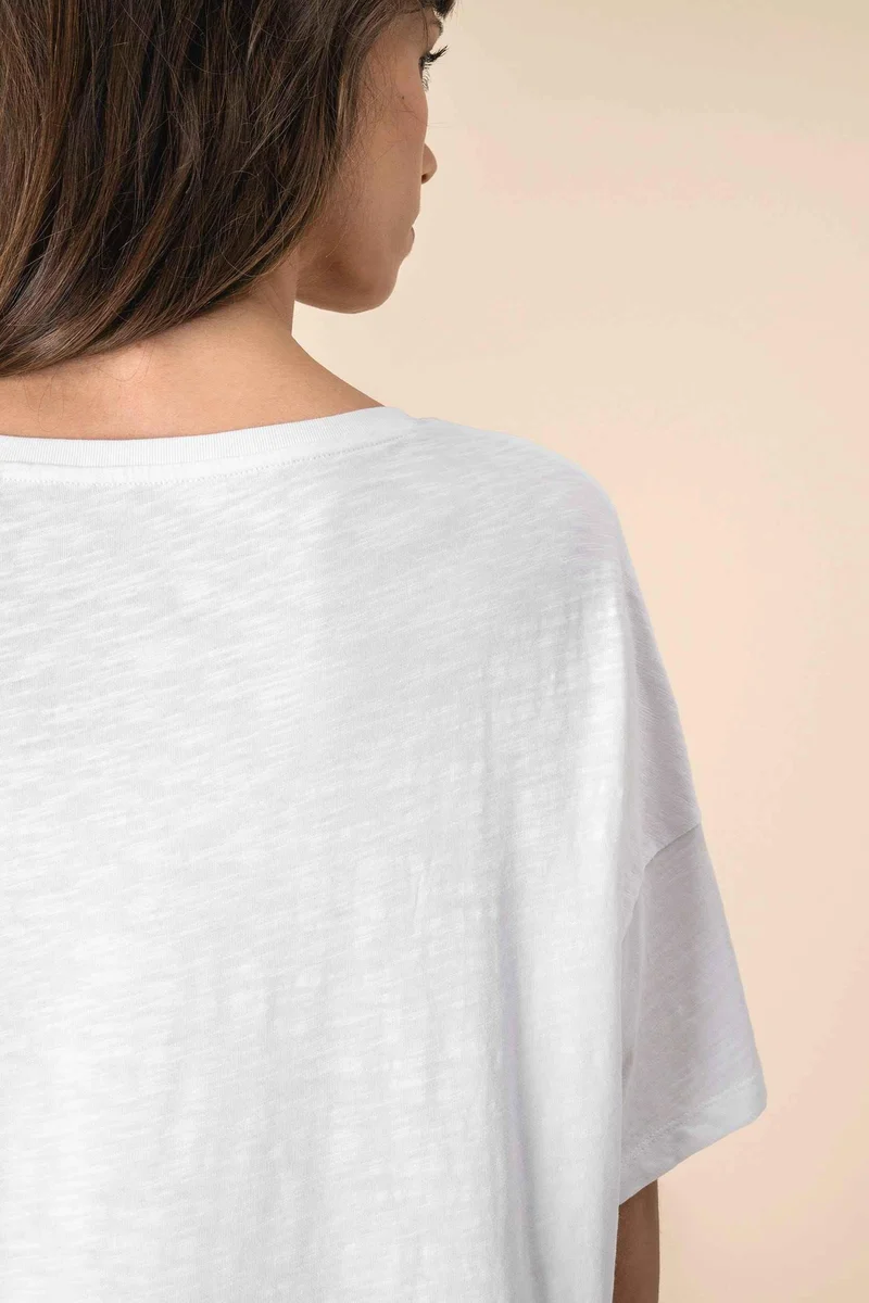 SP304 - T-shirt écoresponsable slub oversize femme
