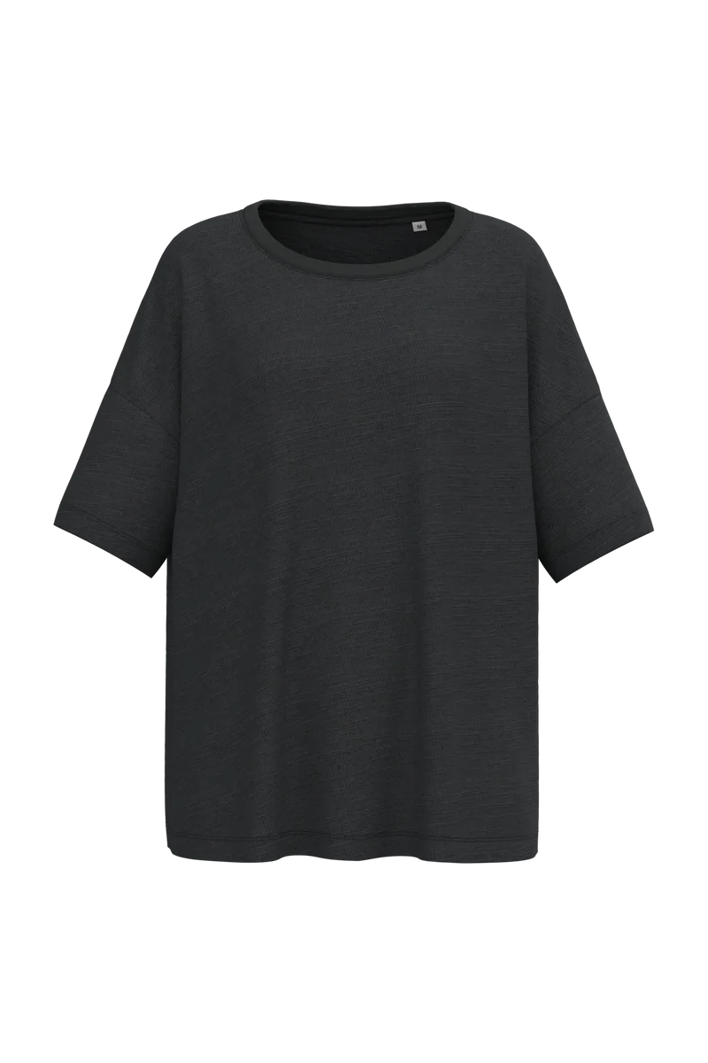 SP304 - T-shirt écoresponsable slub oversize femme