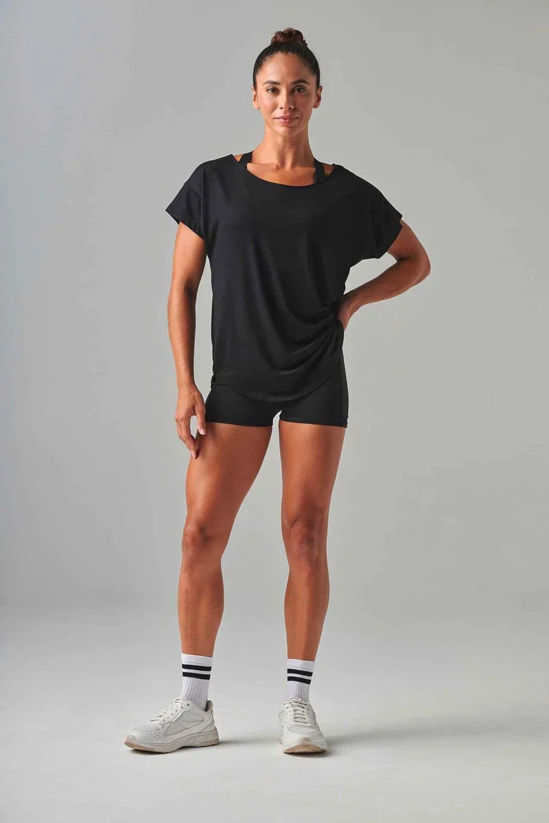 TL527 - T-shirt scoop neck femme