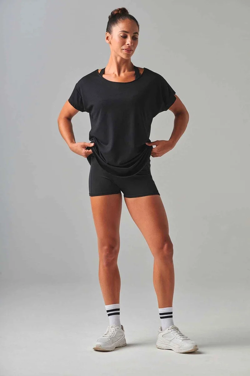 TL527 - T-shirt scoop neck femme