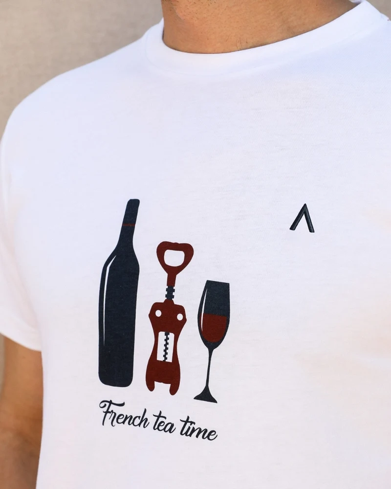T-SHIRT APÉRO BLANC | COTON BIO