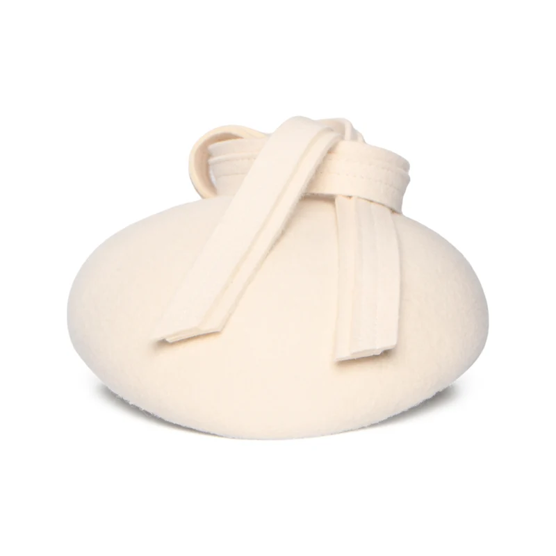 Chapeau Calot en Laine Rachel blanc hiver WHITELEY