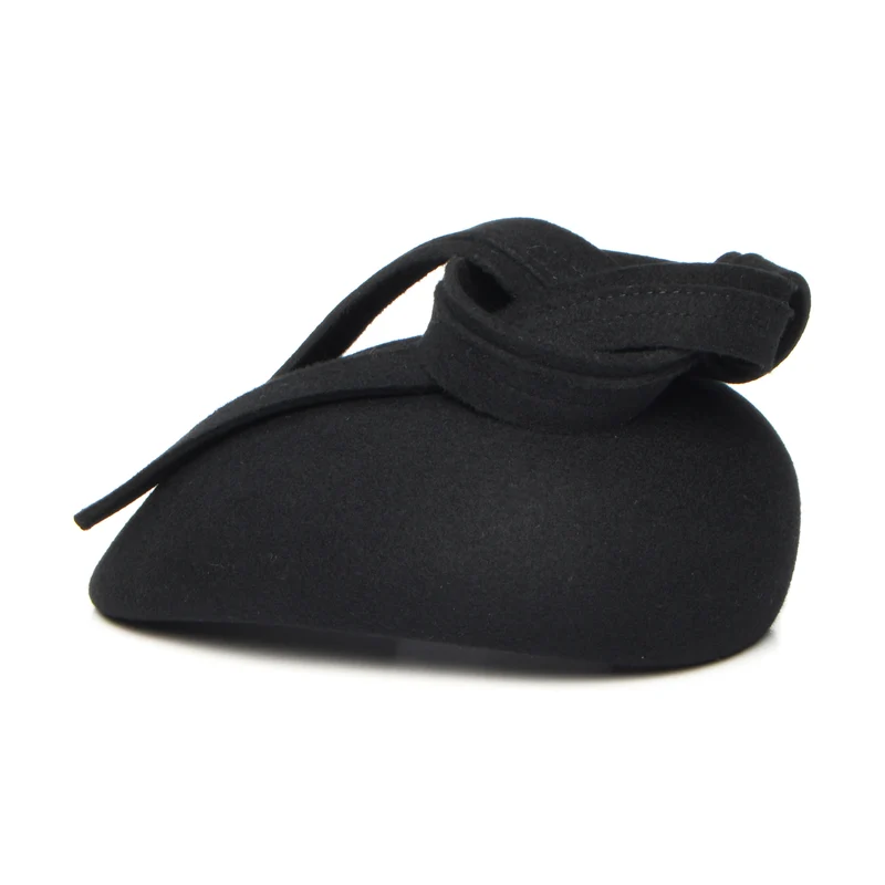 Chapeau Calot en Laine Rachel noir WHITELEY