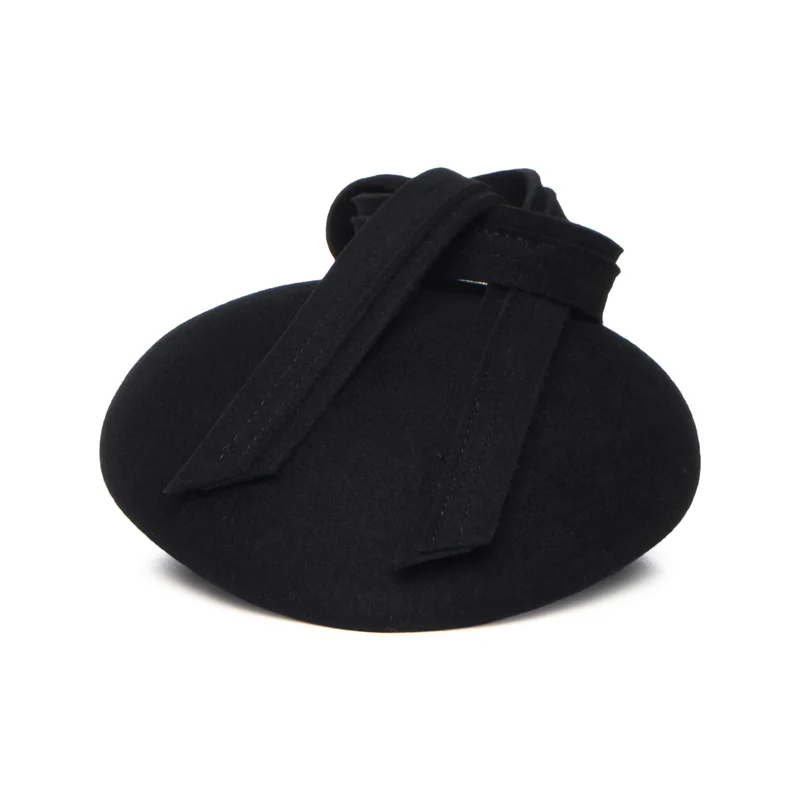 Chapeau Calot en Laine Rachel noir WHITELEY