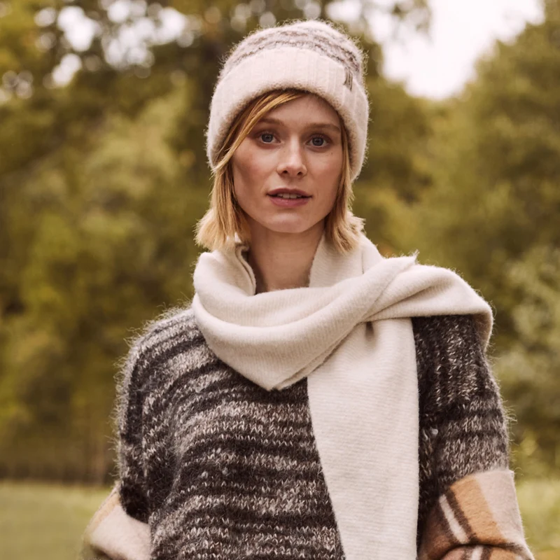 Bonnet Recyclé Eimhir crème-marron BARTS