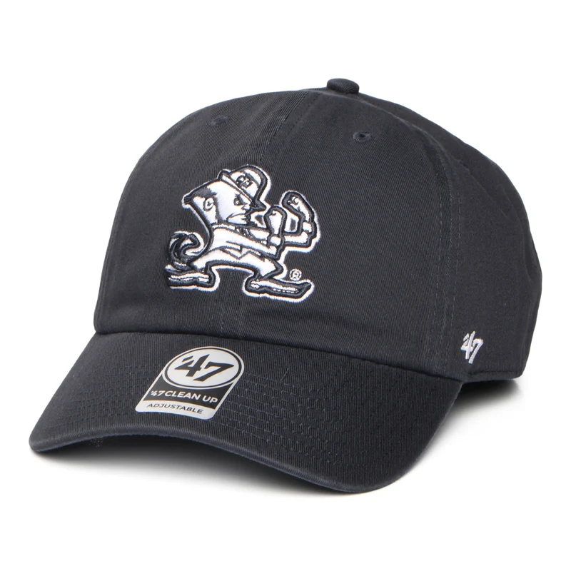 Casquette NCAA Clean Up Notre Dame Fighting Irish bleu marine délavé 47 BRAND