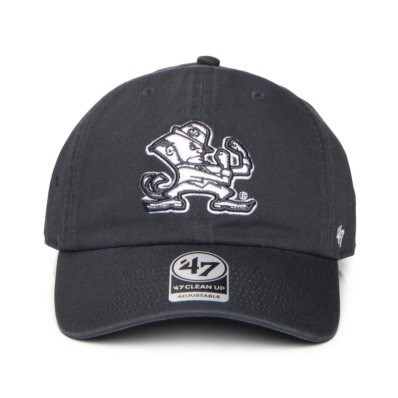 Casquette NCAA Clean Up Notre Dame Fighting Irish bleu marine délavé 47 BRAND