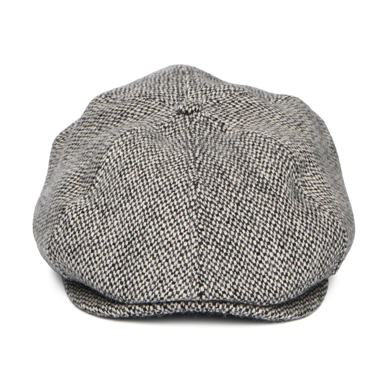 Casquette Gavroche en Laine Mélangée Jamaica gris chiné BARTS