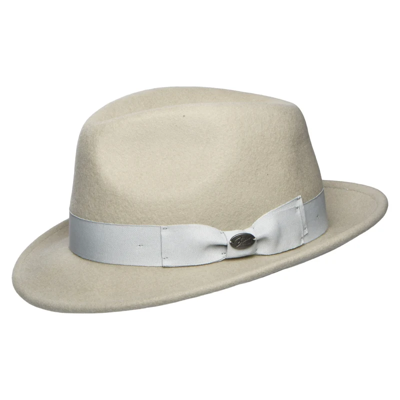 Chapeau Trilby en Laine Feutrée Maglor gris clair BAILEY