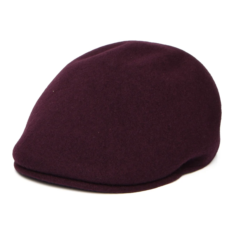 Casquette Plate en Laine 507 Seamless vin foncé KANGOL