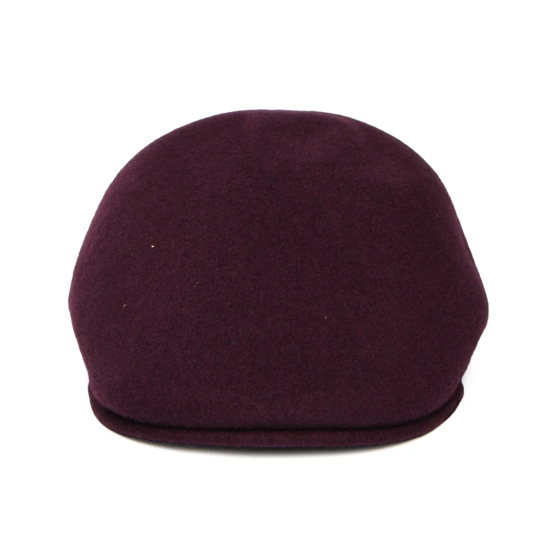 Casquette Plate en Laine 507 Seamless vin foncé KANGOL