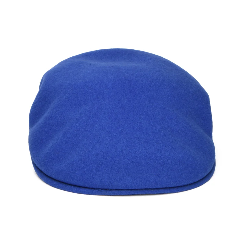 Casquette Plate en Laine 504 bleu vif KANGOL