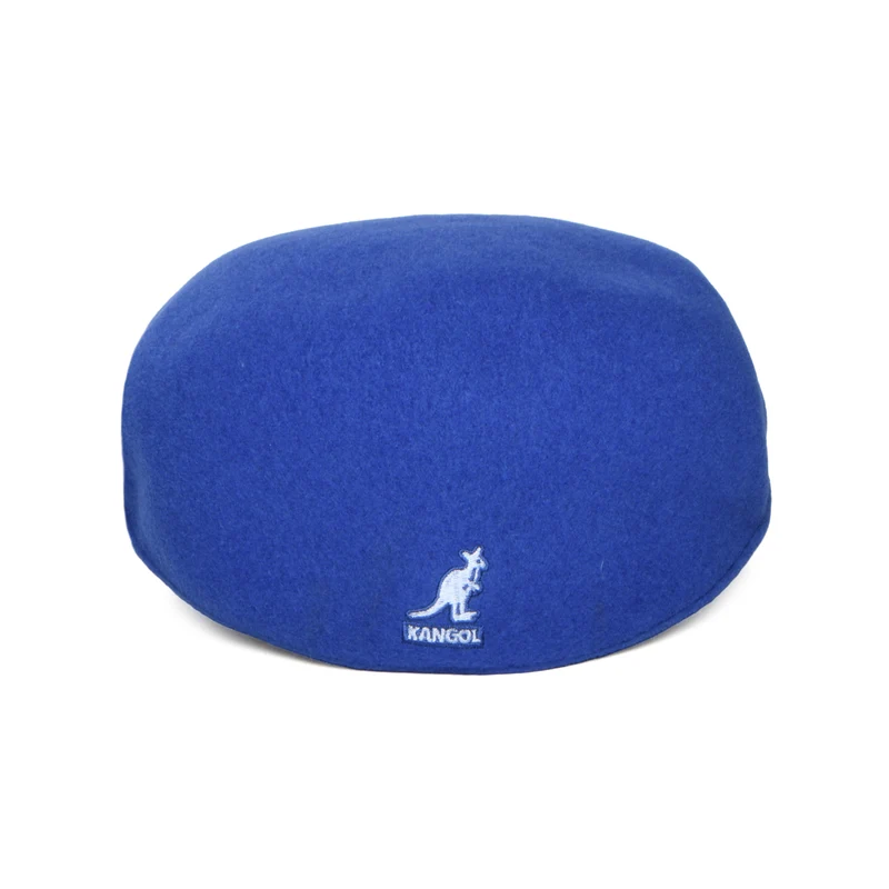 Casquette Plate en Laine 504 bleu vif KANGOL