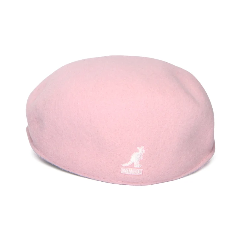 Casquette Plate en Laine 504 rose ballet KANGOL