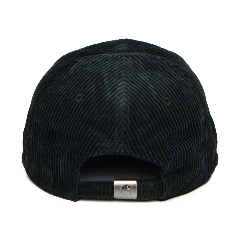 Casquette en Velours Côtelé Harlem forêt foncé-blanc CARHARTT WIP