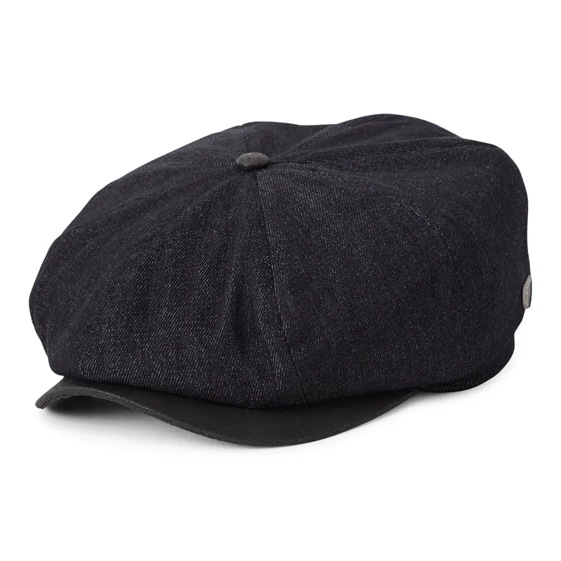 Casquette Gavroche Ample Brood Flannel denim noir-noir BRIXTON