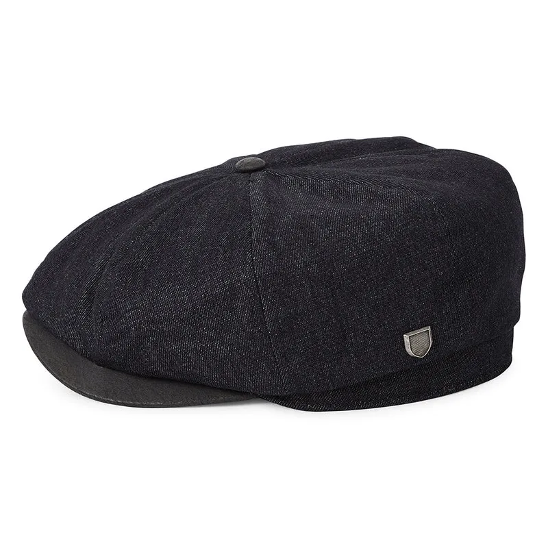 Casquette Gavroche Ample Brood Flannel denim noir-noir BRIXTON
