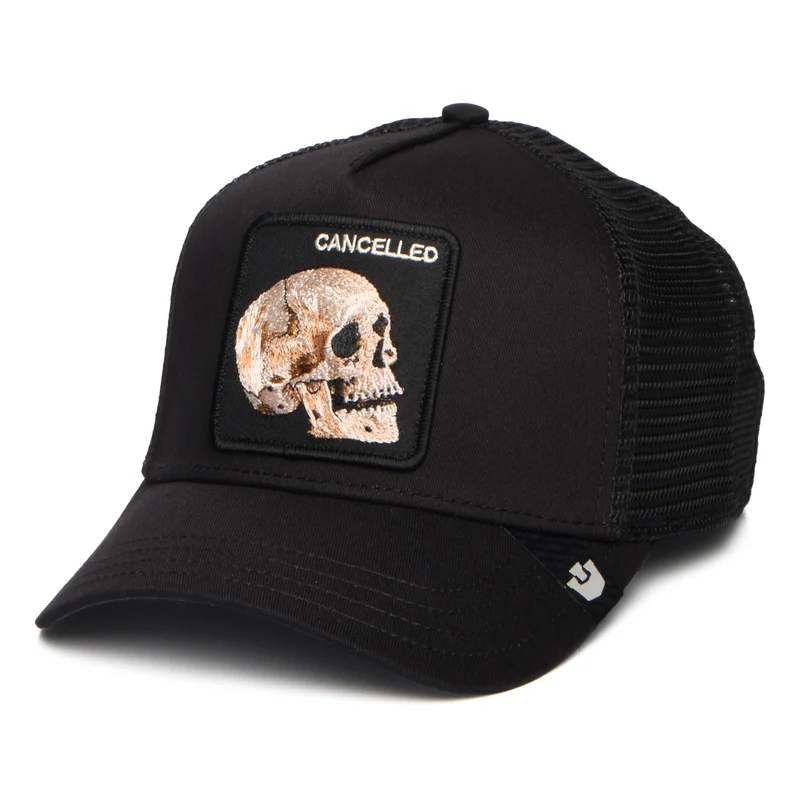 Casquette Trucker Cancelled Skull noir GOORIN
