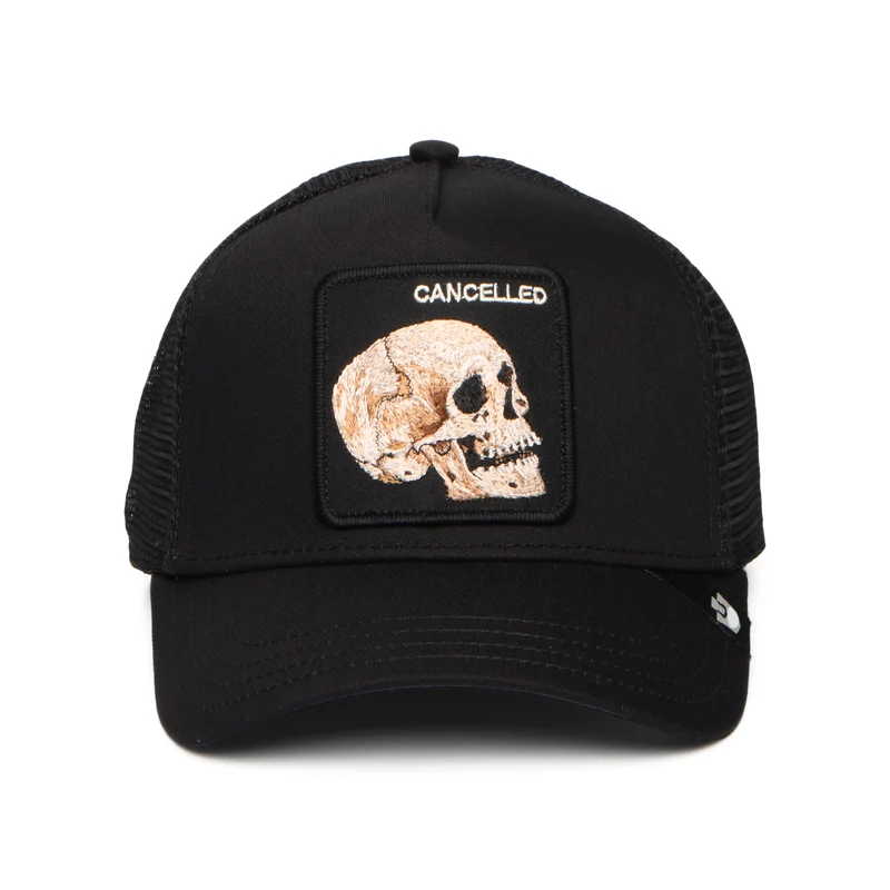 Casquette Trucker Cancelled Skull noir GOORIN