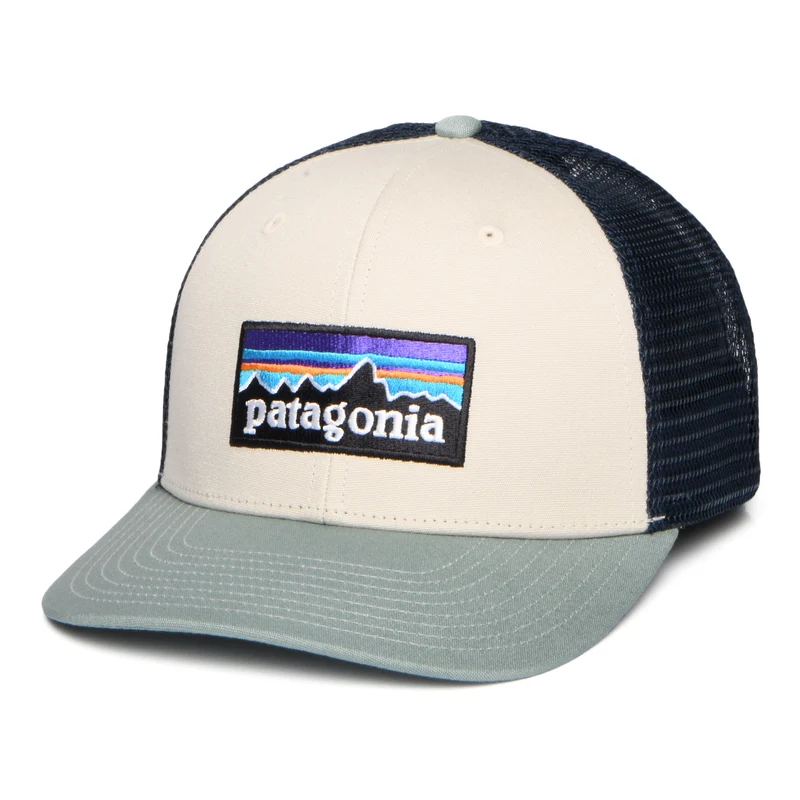 Casquette Trucker en Coton Bio P-6 Logo pierre-sauge-bleu marine PATAGONIA