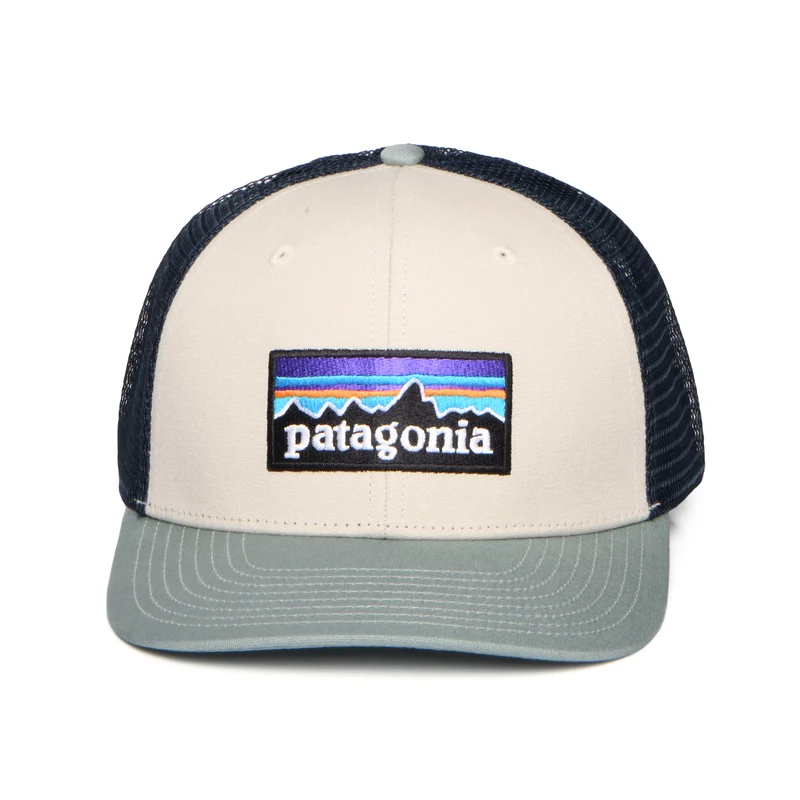Casquette Trucker en Coton Bio P-6 Logo pierre-sauge-bleu marine PATAGONIA